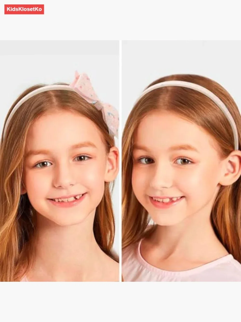 6 Pack Toddler Headbands Glitter Bows Stretchy Non-Slip Hair Accessories